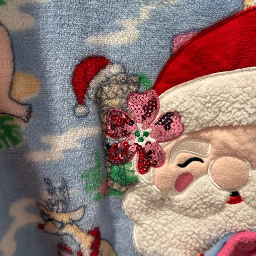 Women's large Secret Treasures Aloho Christmas Onesie zip‎ large